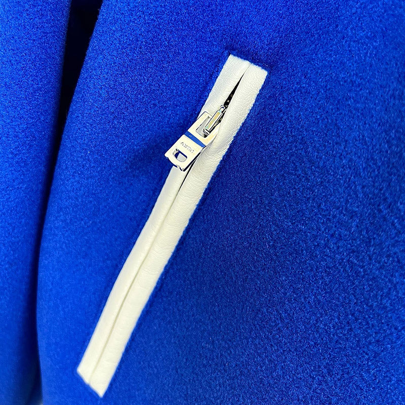 AMIRI bLetter patchwork contrasting lapel baseball jersey